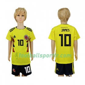 Tenue Colombie James 10 Enfant Domicile Coupe du monde 2018 Maillot de Foot